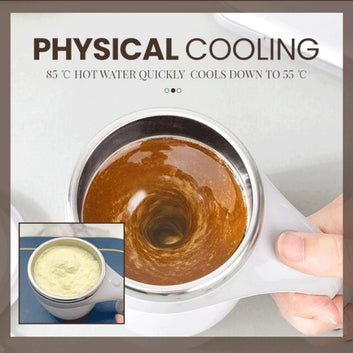 Rechargeable Model Automatic Stirring Cup Coffee Cup Milkshake Rotating Magnetic Water Cup