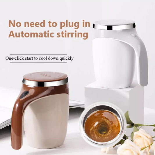 Rechargeable Model Automatic Stirring Cup Coffee Cup Milkshake Rotating Magnetic Water Cup